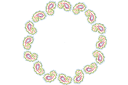 Piikkinen paisley ympyrä123 - sabluunat intialaisia motiiveja