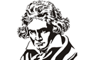 Beethoven - schabloner de konstnärerna och celebriteter