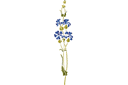 Stor blåklint - stenciler olika motiv blommor