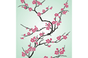 Sakura i Japan - schabloner på österländskt tema Sakura i Japan - schabloner på österländskt tema