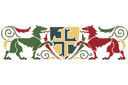 Mönster heraldik 1 - schabloner i medeltidsstil