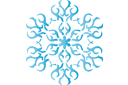 Snowflake XXV - vinterschabloner