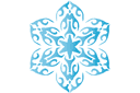 Snowflake XV - vinterschabloner