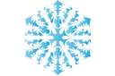 Snowflake XVI - vinterschabloner
