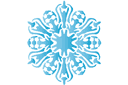 Snowflake XVII - vinterschabloner