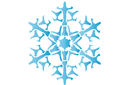 Snowflake XVIII - vinterschabloner