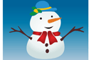 Snowman - vinterschabloner