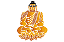 Budda - itämaisilla kuvioilla sabloonat