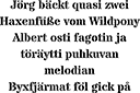 Stardos fontti (tavallinen) - sablonki omalla tekstillä