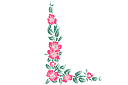 villiruusun kulma-osa - ruusut sablonit