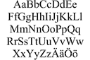 Timse fontti - kirjaimia, numeroita ja lauseita sabluunat
