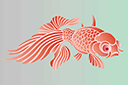 Itäisen kala - eläinten maalaussapluunoita
