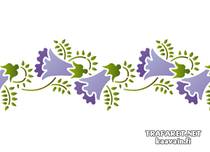 Venäläinen käsinkoristeltu harakankello B (Sabluunat kukkien piirtämiseen)