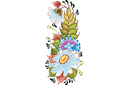 Venäläinen kukkaornamentti 08b - slaavilaiset kuviot sapluunat