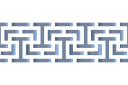 Bred labyrint - olika monster bårder med färdiga schabloner